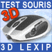 Test de la souris 3D LEXIP 3DM-Advanced