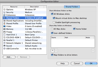 Editeur de configuration