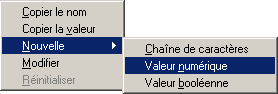 Ajouter une nouvelle valeur numérique