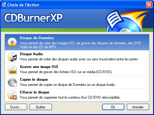 CDBurnerXP - это бесплатная программа для записи CD и DVD, Blu-Ray и.