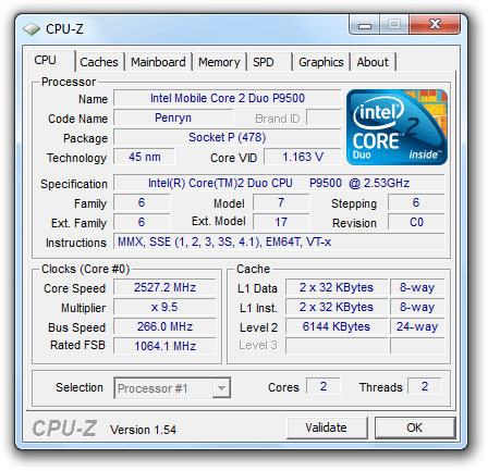 CPU-Z 1.54