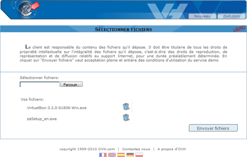 Le transfert de fichiers par OVH