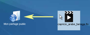 Partage de fichiers par simple drag & drop