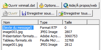 Fichiers contenus dans winmail.dat