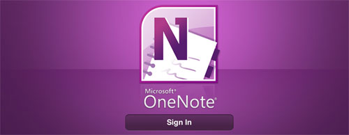 Microsoft Office OneNote sur iPad