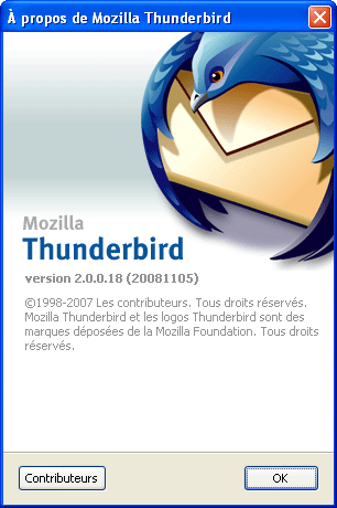 Thunderbird 2.0.0.18