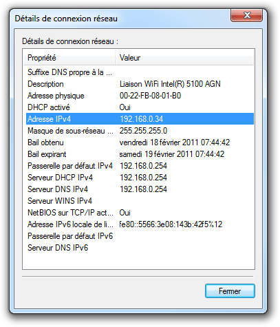 comment trouver l ip de mon pc