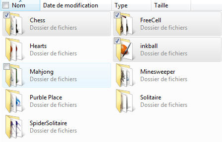Cases � cocher avec de grandes ic�nes