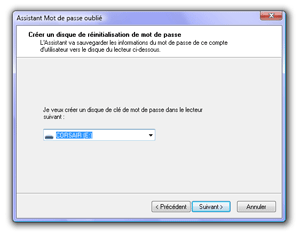 Choix de la disquette
