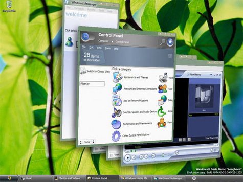 L'interface Aero de Vista