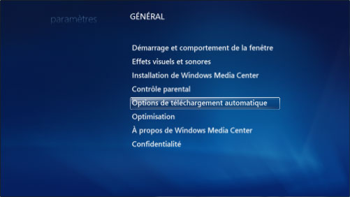 Options de téléchargement automatique