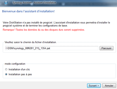 Assistant d'installation