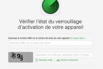Connaitre l'état du verrouillage d'activation d’un iPhone.