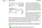 Illustration du brevet déposé par Microsoft sur un projet de lunettes à réalité augmentée.