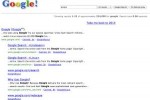 Les résultats d'une requête sous Google tels qu'ils apparaissaient en 1998.