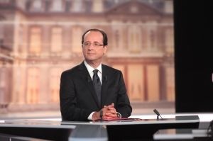 François Hollande a généré plus de 6.000 tweets favorables au moment de l'annonce de sa victoire, dimanche 6 mai à 20h.