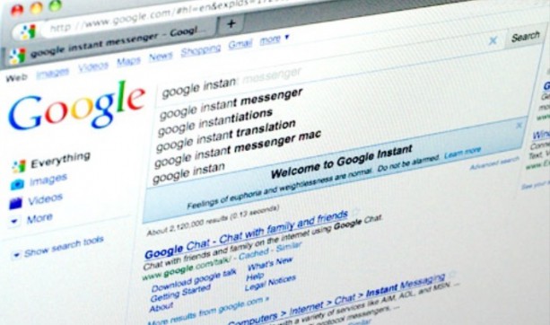 Google Instant Search, une fonctionnalité datant de 2010