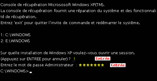 Réparation de Windows XP