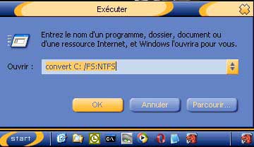 convertir en NTFS