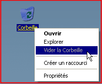 Vider la corbeille