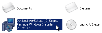 Fichiers d'installation de Device Linker