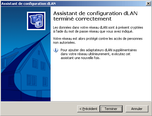 Sécurisation du dLAN terminée