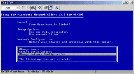 Création d'une disquette Client pour les réseaux Microsoft sous MS-DOS