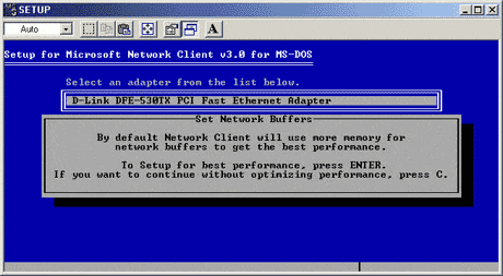 Création d'une disquette Client pour les réseaux Microsoft sous MS-DOS
