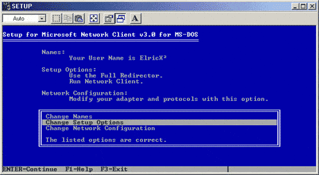 Création d'une disquette Client pour les réseaux Microsoft sous MS-DOS