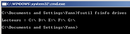 fsutil fsinfo drives