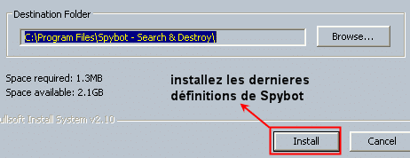 Installation de Spybotsd_includes