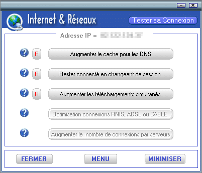 Section Internet & Réseaux de Zeb-Utility