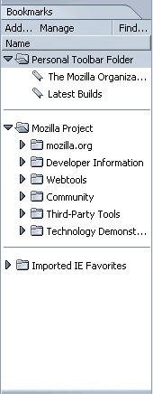 Bookmarks de Mozilla