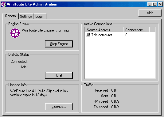 Administration WinRoute Lite