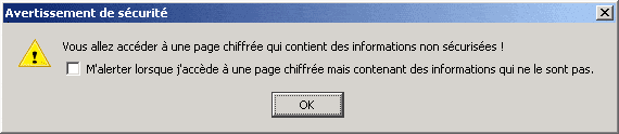 Sortie d'une zone sécurisé avec Firefox