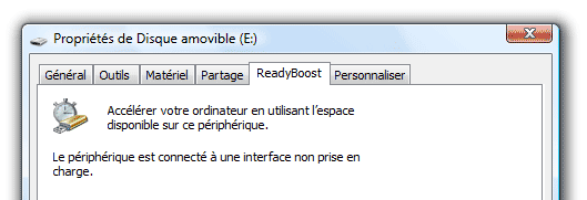 ReadyBoost non accepté