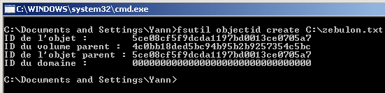 fsutil objectid create