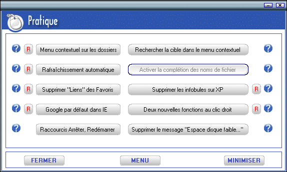 Section Pratique de Zeb-Utility