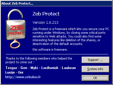 Presentation of Zeb Protect