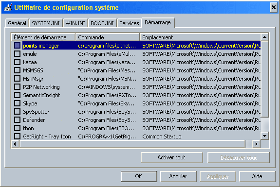 msconfig