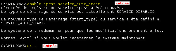 enable rpcss service_auto_start