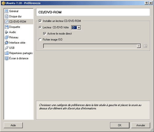 Préférence - CD et DVD-ROM