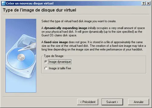 Type de disque virtuel