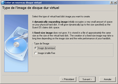 Type de disque virtuel