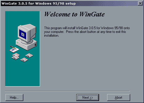 Début de l'installation de Wingate