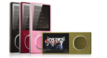 Les coloris du Zune Flash