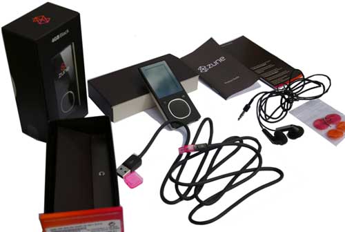 Le Zune et ses accessoires