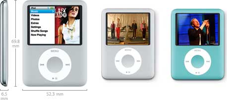 Comparaison avec l'Ipod Nano