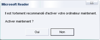 Activation de l'ordinateur