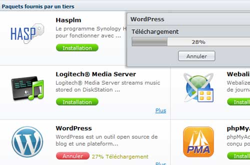 Installation WordPress